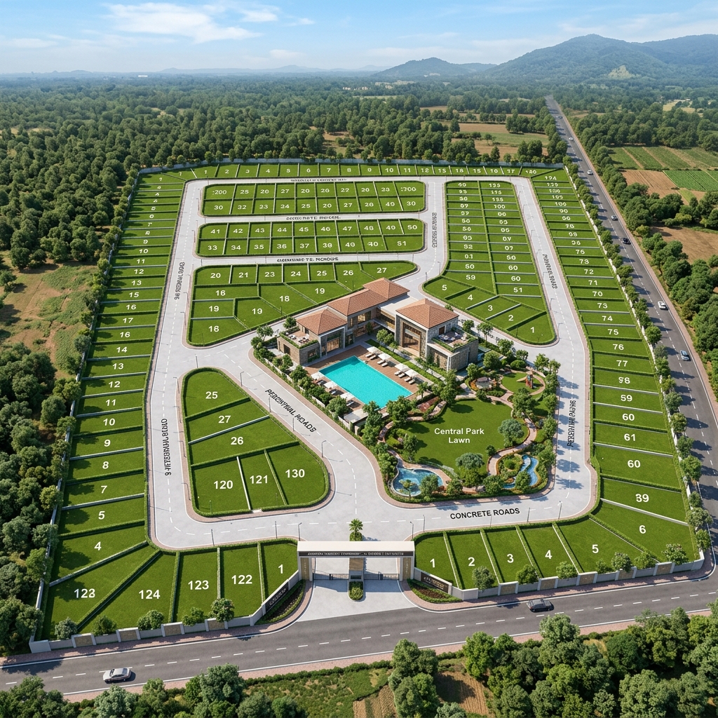 Santorio Estate Master 3D Layout