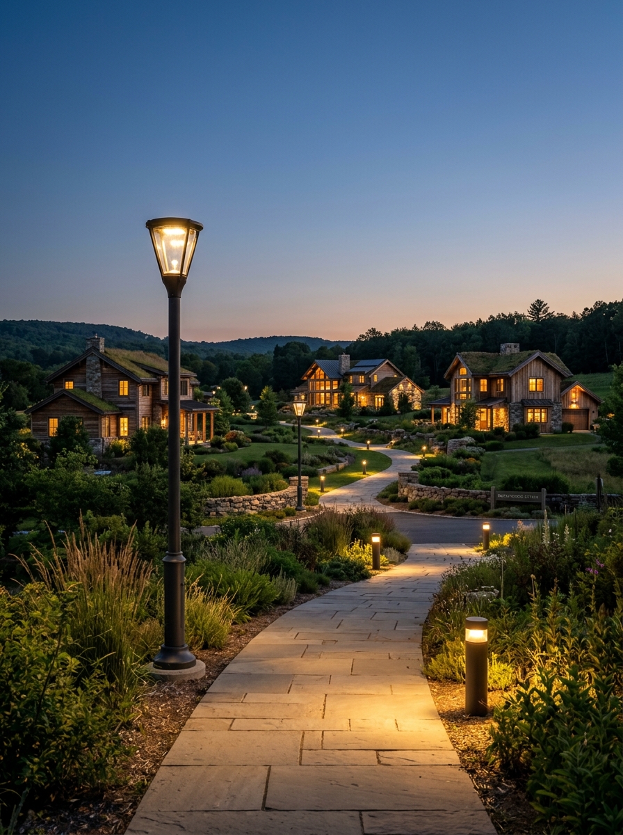 Underground Power Grid & Solar Avenue Lights