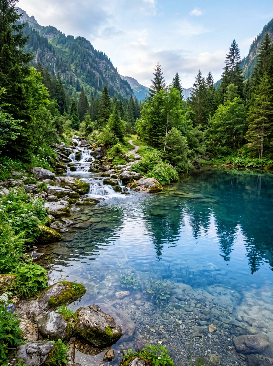 Natural Water Reservoirs & Serene Lotus Ponds